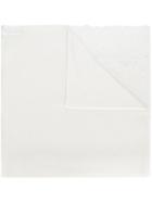 Ermanno Scervino Lace Detail Scarf, Women's, White, Cashmere/silk/viscose/polyamide