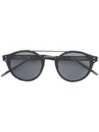 Bottega Veneta Eyewear Round Frame Sunglasses, Adult Unisex, Black, Metal (other)/acetate