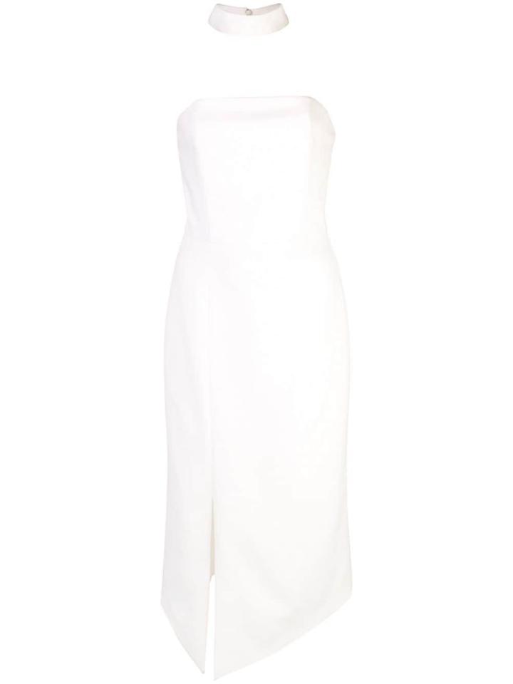 Alice+olivia Sia Choker Dress - White