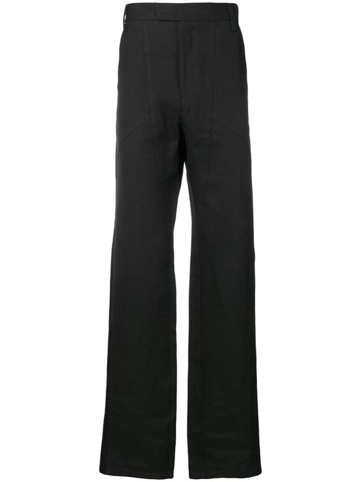 Forcerepublik Straight Leg Trousers - Black