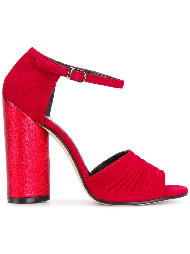 Marc Ellis Cylindrical Heeled Sandals - Red
