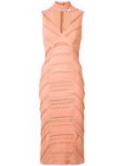 Cinq A Sept Plunging V-neck Dress, Women's, Size: 6, Pink/purple, Spandex/elastane/cotton/nylon/polyester