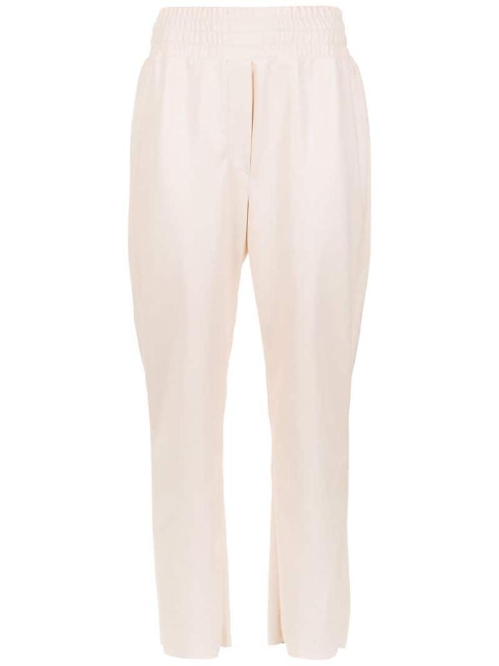 Framed Cropped Trousers - Neutrals