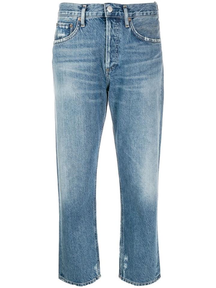 Agolde Medium Parker Straight Denim Jeans - Blue