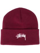 Stussy Stussy 132935 Burgundy Leather/fur/exotic Skins->leather - Red