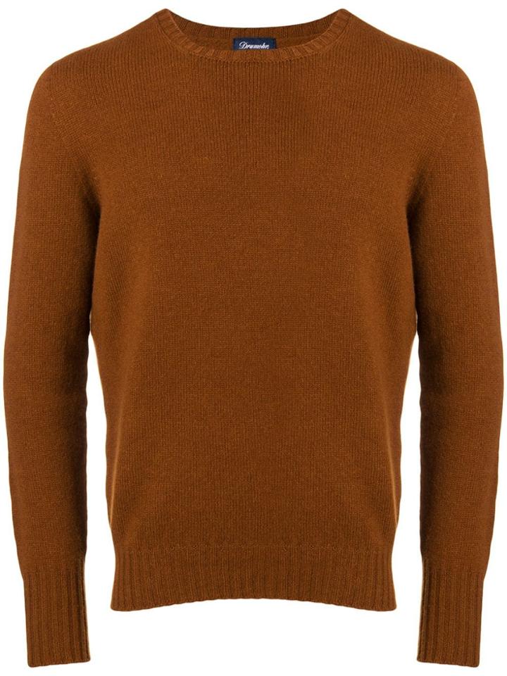 Drumohr Round Neck Sweater - Yellow & Orange