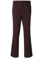 Etro Side Stripe Cropped Trousers - Pink & Purple