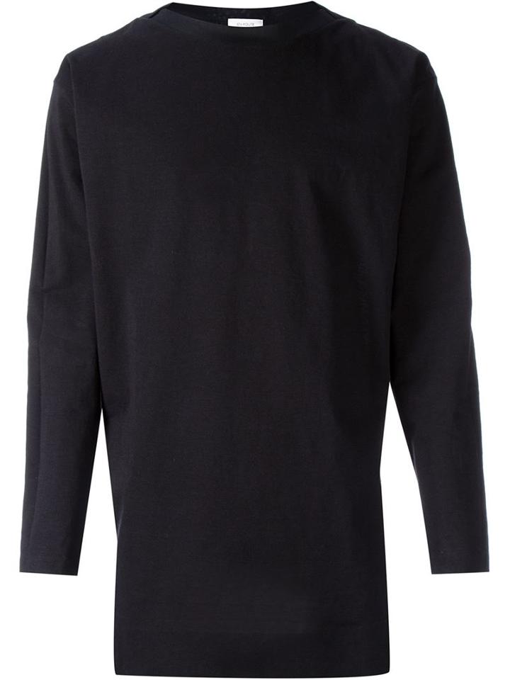 En Route Longsleeved T-shirt, Men's, Size: 3, Black, Polyester/cotton