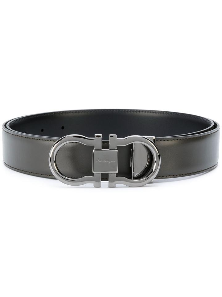 Salvatore Ferragamo - Double Gancio Belt - Men - Calf Leather - 115, Brown, Calf Leather