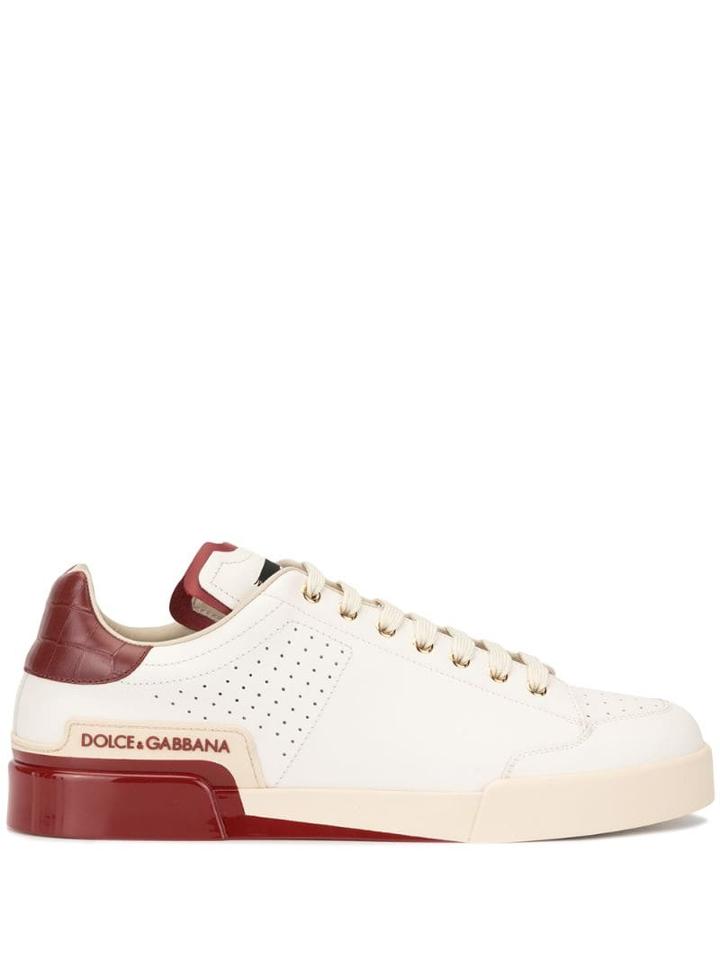 Dolce & Gabbana Two-tone Sneakers - White