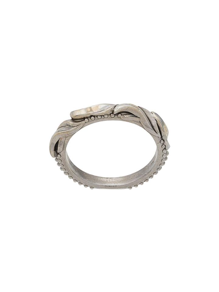 Emanuele Bicocchi Feather Style Ring - Silver