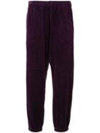 Supreme Velour Warm Up Pants - Purple