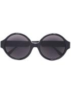 Vera Wang Oversized Round Sunglasses, Women's, Black, Acetate