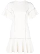 Cinq A Sept Stripe Detail Short Dress - White