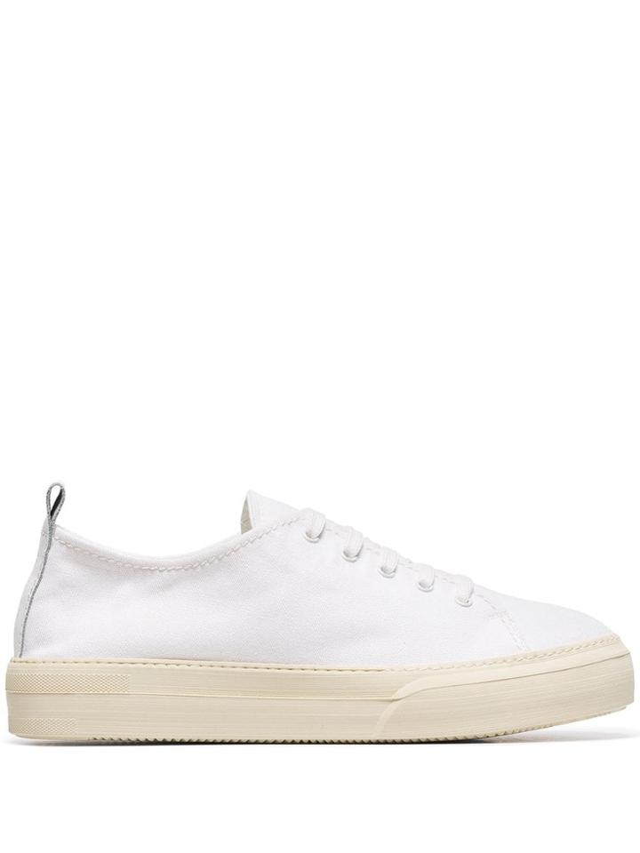 Sunnei White Sabot Canvas Sneakers