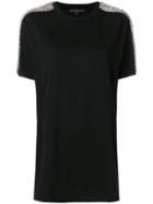 Amen Gemstone Embellished Short Sleeve T-shirt - Black