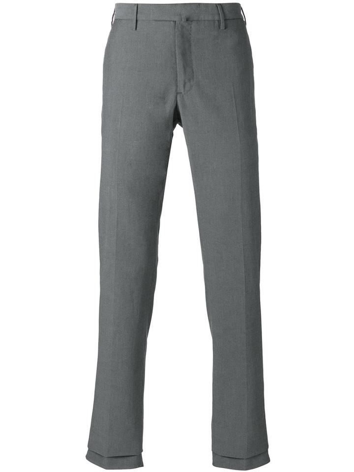 Incotex Classic Chinos, Size: 52, Grey, Cotton/spandex/elastane