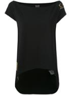 Ea7 Emporio Armani - Logo Print T-shirt - Women - Cotton/spandex/elastane/modal - M, Black, Cotton/spandex/elastane/modal