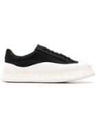 Jil Sander Ridged Low-top Sneakers - Black