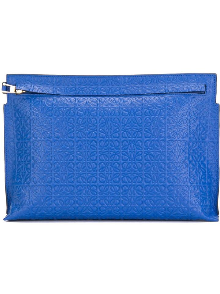 Loewe 't' Clutch, Women's, Blue, Leather