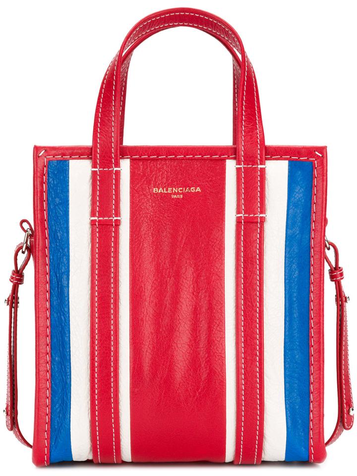 Balenciaga Bazar Xs Shopper Tote Bag - Red