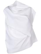 Issey Miyake Oblique Dye Wrap Blouse - White