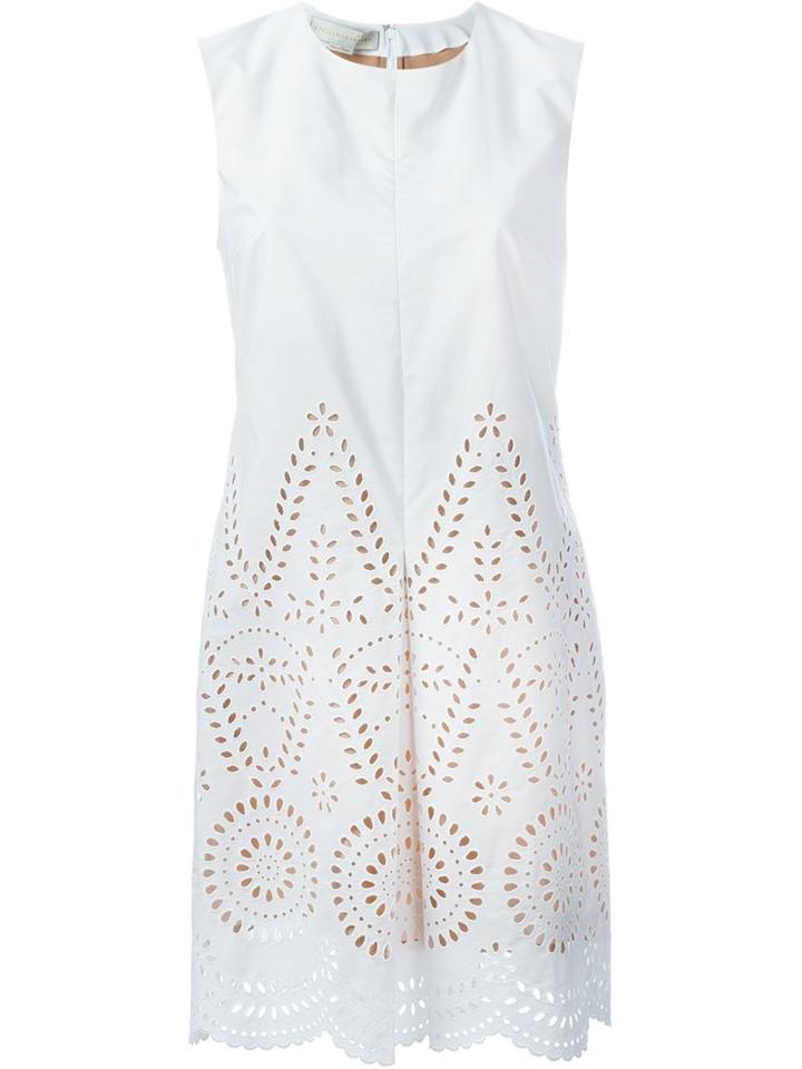 Stella Mccartney Aline Dress, Women's, Size: 40, White, Cotton/silk