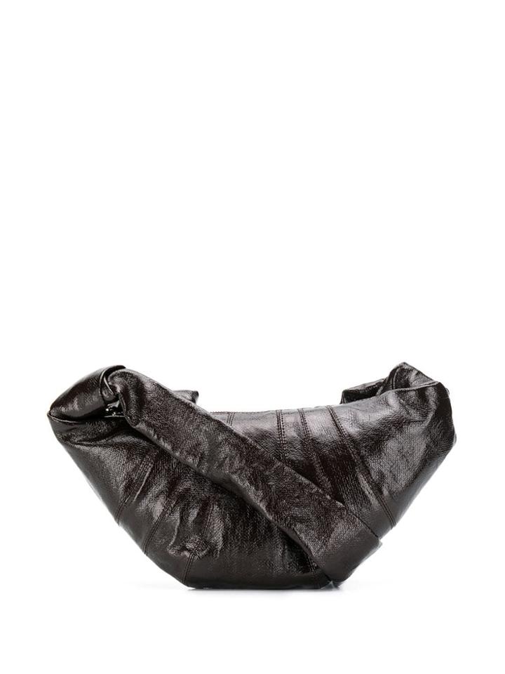 Lemaire Patent Leather Croissant Bag - Brown