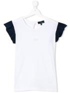 Harmont & Blaine Junior Teen Ruffled Sleeves T-shirt - White