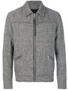 Lanvin - Lightweight Dogtooth Jacket - Men - Cotton/viscose/virgin Wool - 48, Grey, Cotton/viscose/virgin Wool