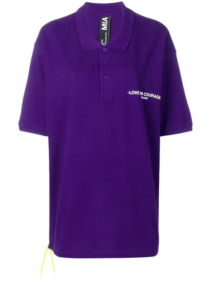 Mia-iam Love And Courage Polo Shirt - Purple