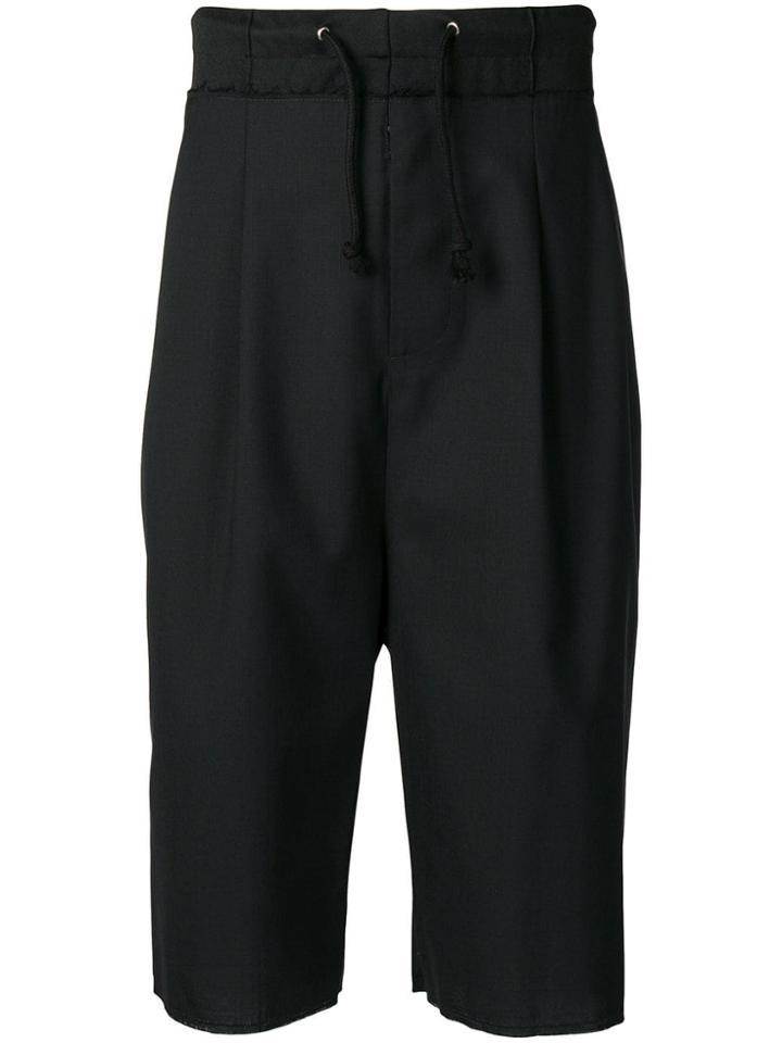 Maison Margiela Drawstring Long Shorts - Black