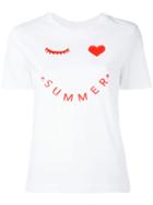 Ps By Paul Smith Summer Print T-shirt, Women's, Size: Xs, White, Cotton