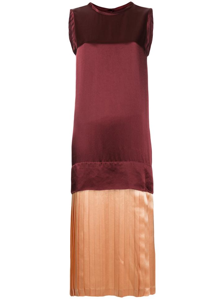Toga Pulla Contrast Colour Dress - Red