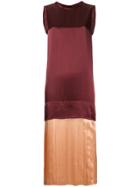 Toga Pulla Contrast Colour Dress - Red