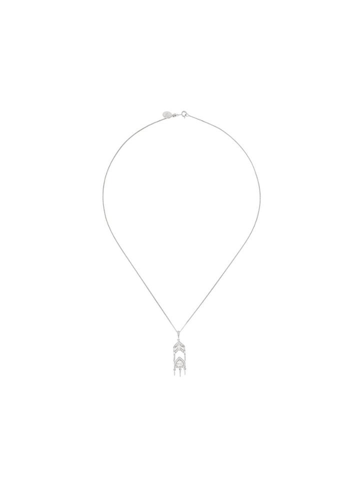 V Jewellery Anita Pendant Necklace - Metallic