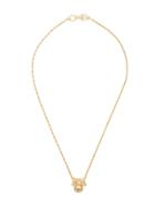 Givenchy Pre-owned Logo Ribbon Pendant Necklace - Gold