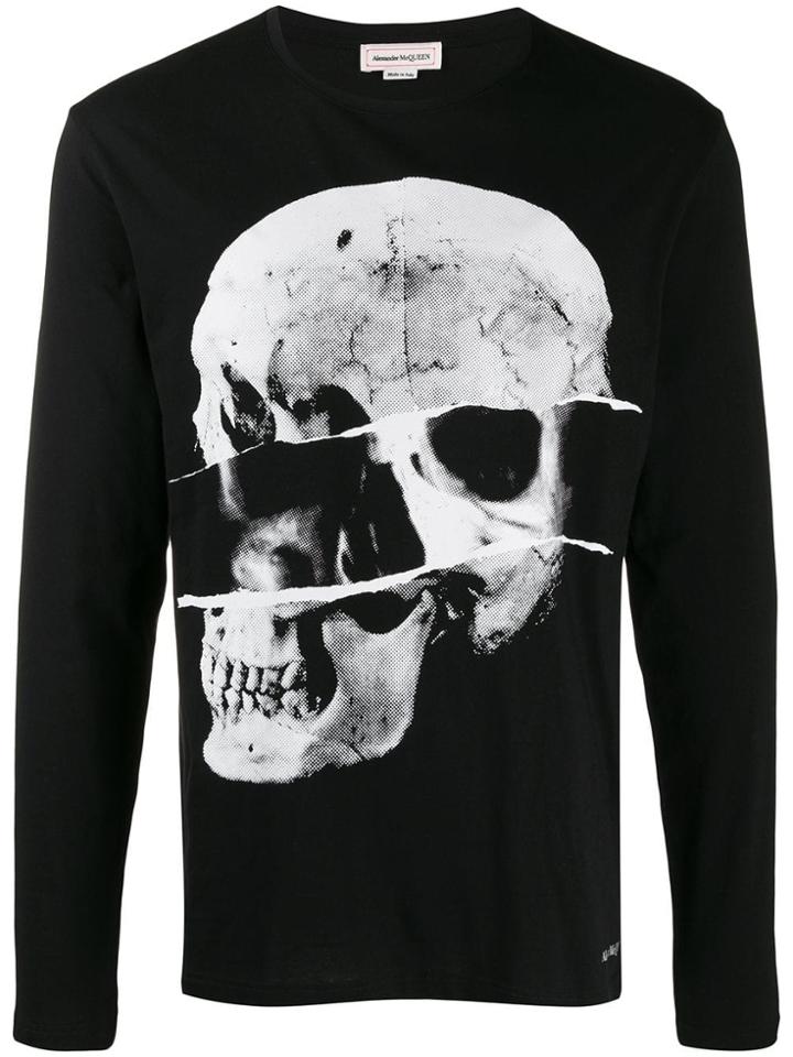 Alexander Mcqueen Skull Motif Top - Black