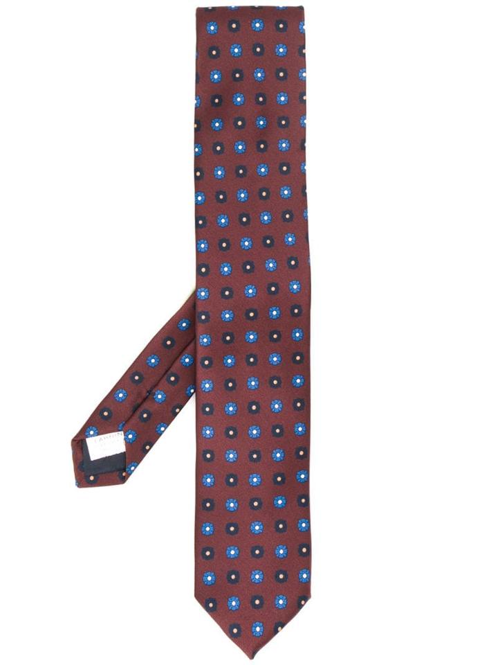 Lardini Floral Print Tie - Red