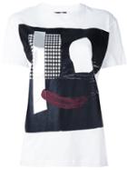 Mcq Alexander Mcqueen Abstract Face Print T-shirt, Women's, Size: Small, White, Cotton