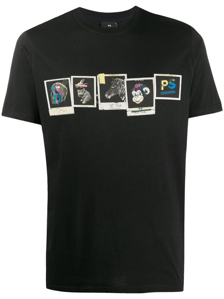 Ps Paul Smith Photo Graphic Print T-shirt - Black