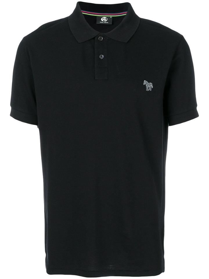 Ps By Paul Smith Embroidered Logo Polo Shirt - Black