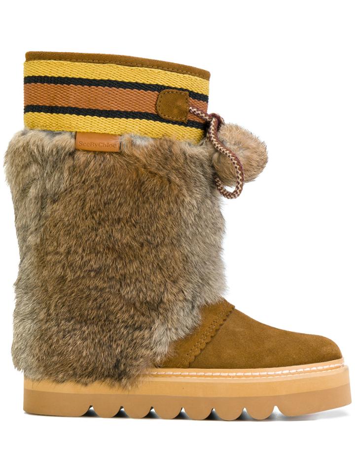 See By Chloé Oxana Boots - Brown