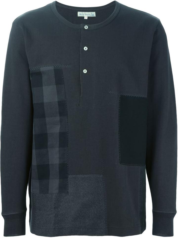 Junya Watanabe Comme Des Garcons Man Patchwork Henley T-shirt
