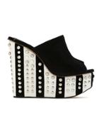 Andrea Bogosian Platform Mules - Black