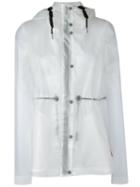 Hunter Hooded Raincoat, Women's, Size: Small, White, Polyurethane