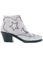 Mcq Alexander Mcqueen Solestice Zip Boots - Metallic