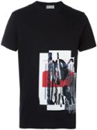 Dior Homme Abstract Print T-shirt, Men's, Size: Small, Black, Cotton