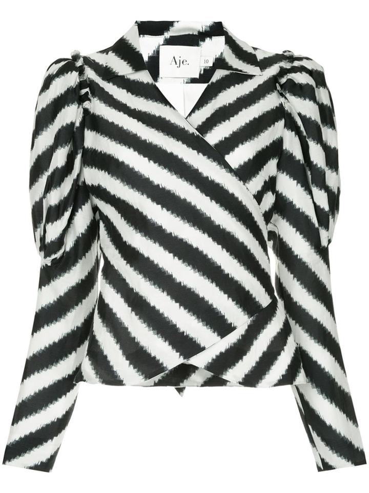 Aje Wrap Front Blouse - White