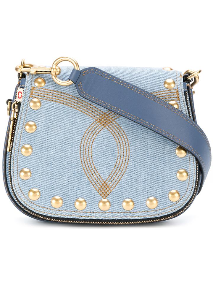 Marc Jacobs Nomad Small Denim Saddle Bag - Blue